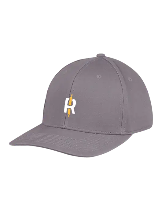 Premium Modern Structured Twill Charcoal Snapback Cap w/Rise Baking Logo