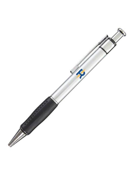 Malta Silver Pen - Black Ink w/Rise Baking Logo
