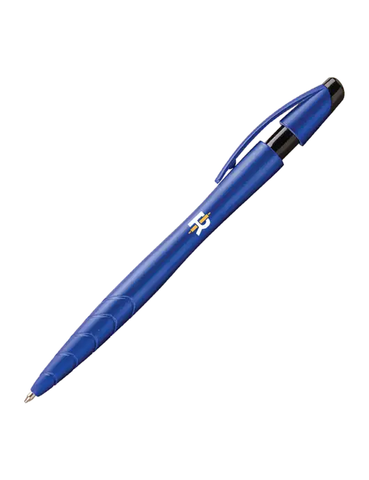 Awali Blue Metallic Pen - Black Ink w/Rise Baking Logo