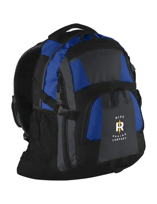 Urban Royal/Grey/Black Laptop Backpack w/Rise Baking Logo