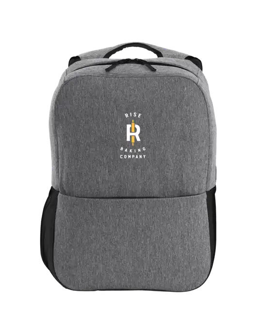 Access Square Laptop Graphite Heather/Black Backpack w/Rise Baking Logo