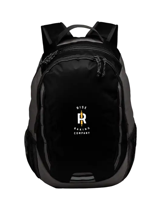 Ridge Black/Dark Charcoal Laptop Backpack w/Rise Baking Logo