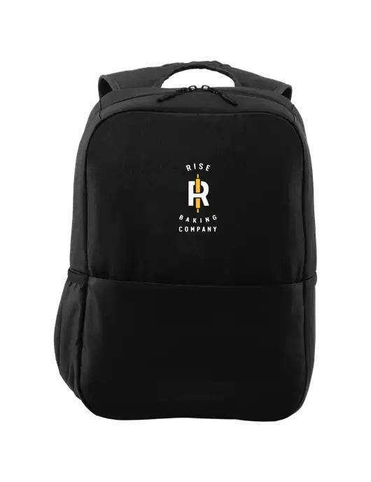 Access Square Laptop Black Backpack w/Rise Baking Logo