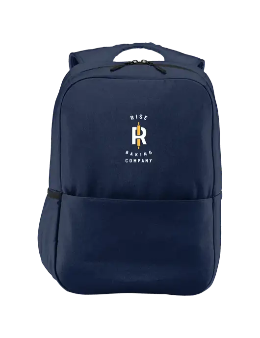 Access Square Laptop River Blue Navy Backpack w/Rise Baking Logo