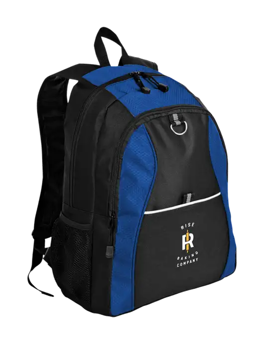 Honeycomb Twilight Blue/Black Backpack w/Rise Baking Logo