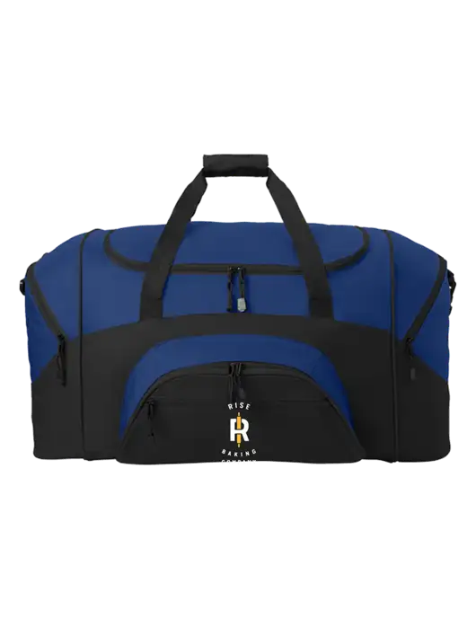Standard Colorblock Royal/Black Sport Duffel w/Rise Baking Logo