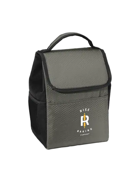 Lunch Bag Grey/Black Cooler w/Rise Baking Logo