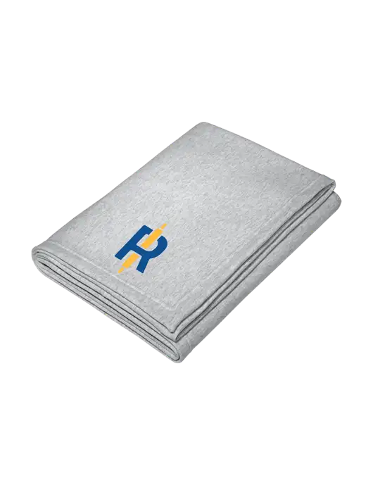 Core Light Grey Heather Fleece Sweatshirt Blanket w/Rise Baking Logo