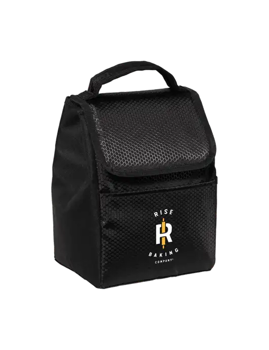 Lunch Bag Black Cooler w/Rise Baking Logo