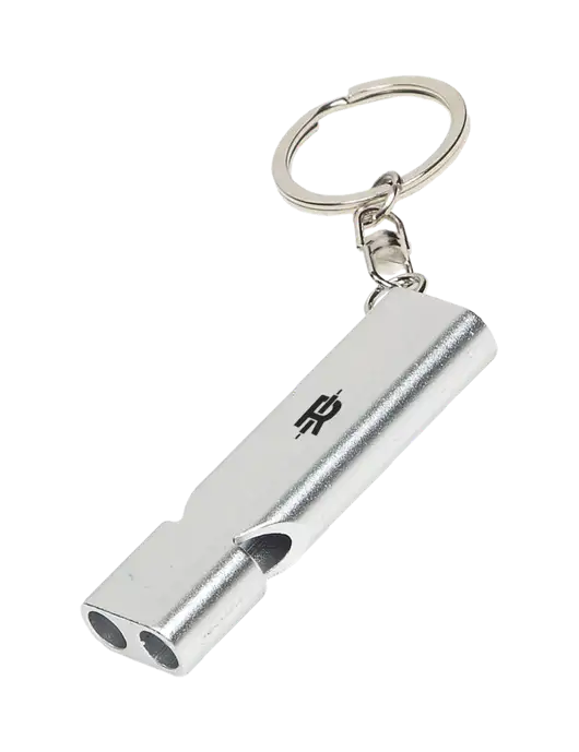 Quick Alert Silver Safety Whistle w/Rise Baking Logo