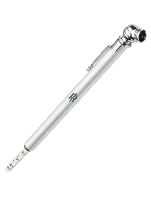 Quick View Silver Tire Gauge w/Rise Baking Logo