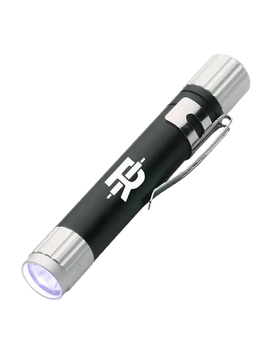Black Aluminum LED Penlight w/Rise Baking Logo