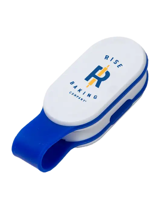 Magna Clip Blue Personal Safety Light w/Rise Baking Logo