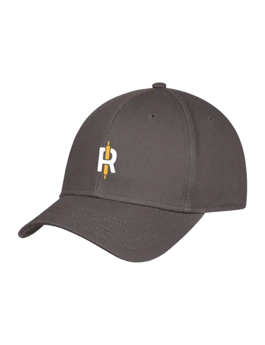 Charcoal Structured Cap Hook & Loop w/Rise Baking Logo