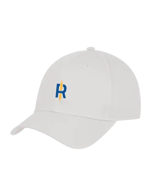 White Structured Cap Hook & Loop w/Rise Baking Logo