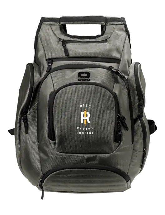 OGIO Medium Grey Metro Ballistic Laptop Backpack w/Rise Baking Logo
