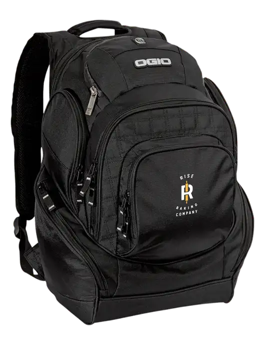 OGIO Black Mastermind Pack w/Rise Baking Logo