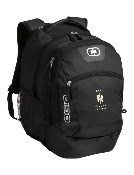 OGIO Black Rogue Pack
 w/Rise Baking Logo