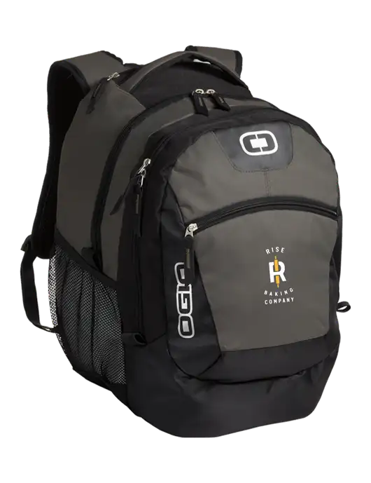 OGIO Grey Rogue Pack
 w/Rise Baking Logo