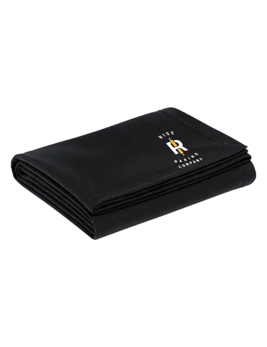 Recycled Black Blanket w/Rise Baking Logo