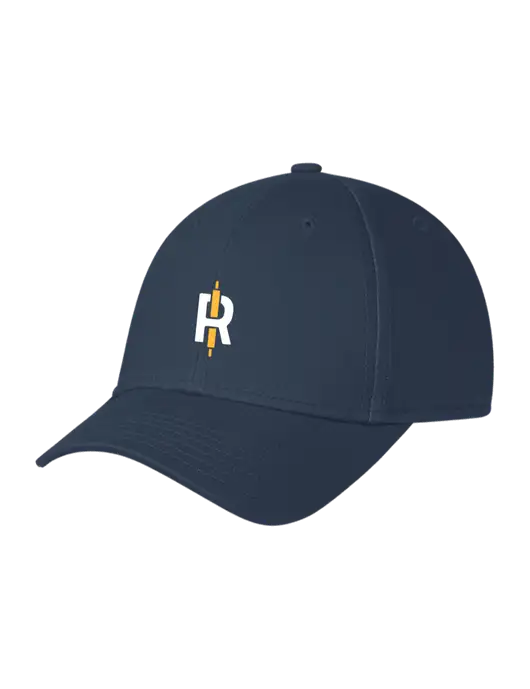 Navy Structured Cap Hook & Loop w/Rise Baking Logo