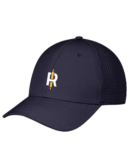Navy Performance Stretchable Cap Hook & Loop w/Rise Baking Logo