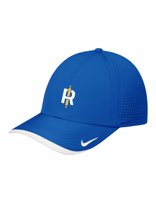 Nike Royal/White Dri-FIT Perforated Performance Cap w/Rise Baking Logo