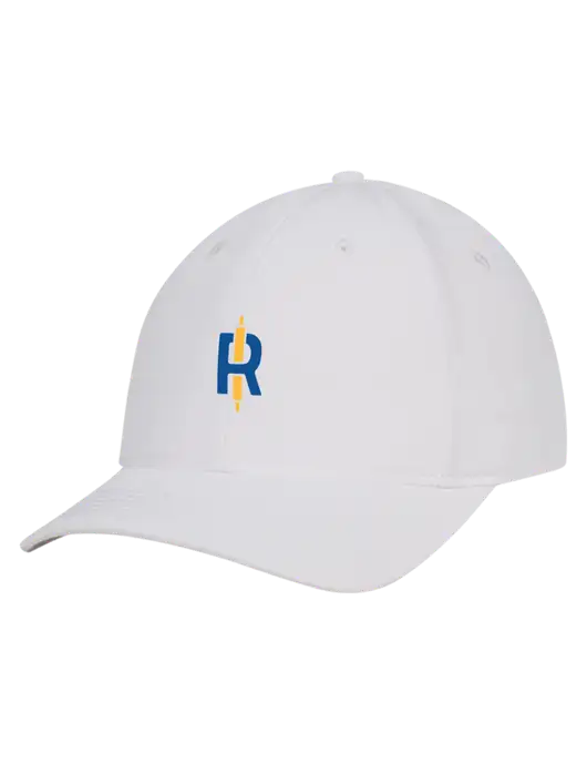 White Nylon Twill Performance Cap w/Rise Baking Logo