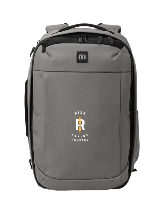 TravisMathew Medium Grey Convertible Backpack w/Rise Baking Logo
