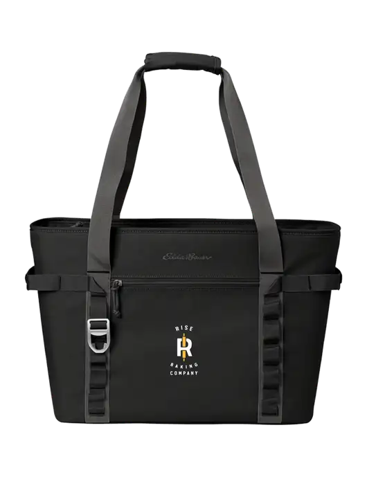 Eddie Bauer Black/Medium Grey Max Cool Tote Cooler  w/Rise Baking Logo