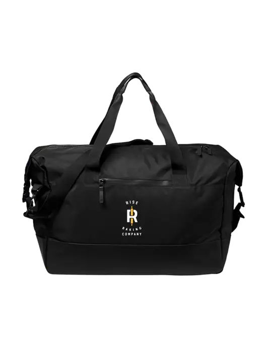 Mercer+Mettle Black Weekender Duffel w/Rise Baking Logo