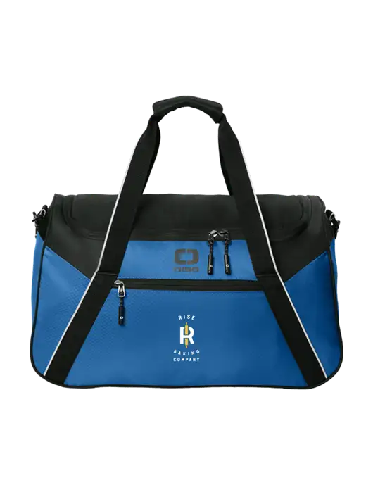 OGIO Light Navy/Black Inception Duffel w/Rise Baking Logo