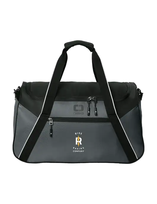 OGIO Dark Medium Grey/Black Inception Duffel w/Rise Baking Logo
