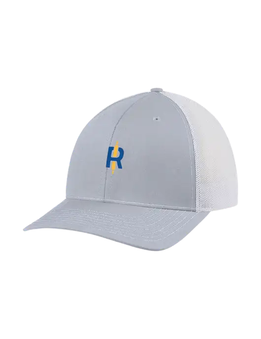 Richardson Adjustable Snapback Original 112 Trucker Cap Light Heather Grey w/White Mesh w/Rise Baking Logo