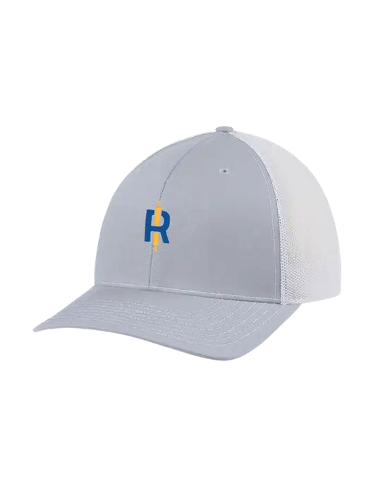 Richardson Adjustable Snapback Original 112 Trucker Cap Light Heather Grey w/White Mesh w/Rise Baking Logo