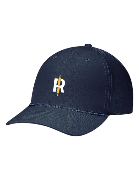 Richardson Laser Perf Performance Dark Navy/Navy-Grey-Blue Rope Cap w/Rise Baking Logo