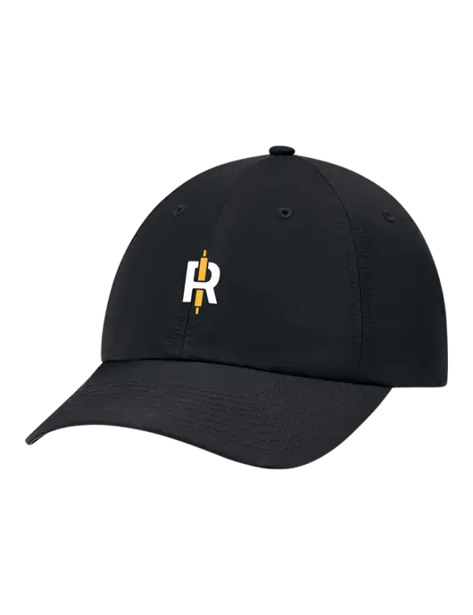 Richardson Relaxed Performance Lite Black Cap w/Rise Baking Logo