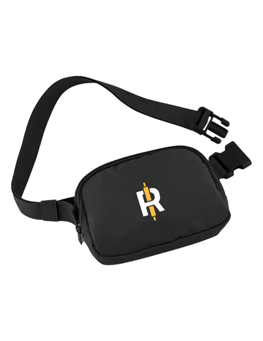 AeroLOFT Anywhere Black Belt Bag w/Rise Baking Logo