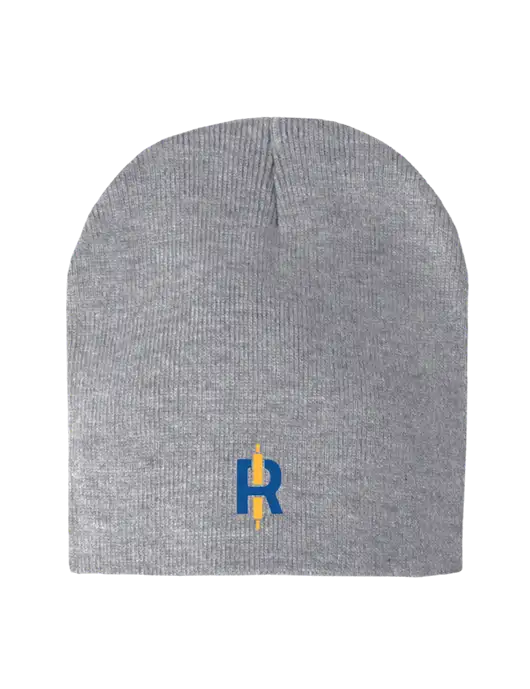 Light Grey Heather Element Knit Beanie w/Rise Baking Logo