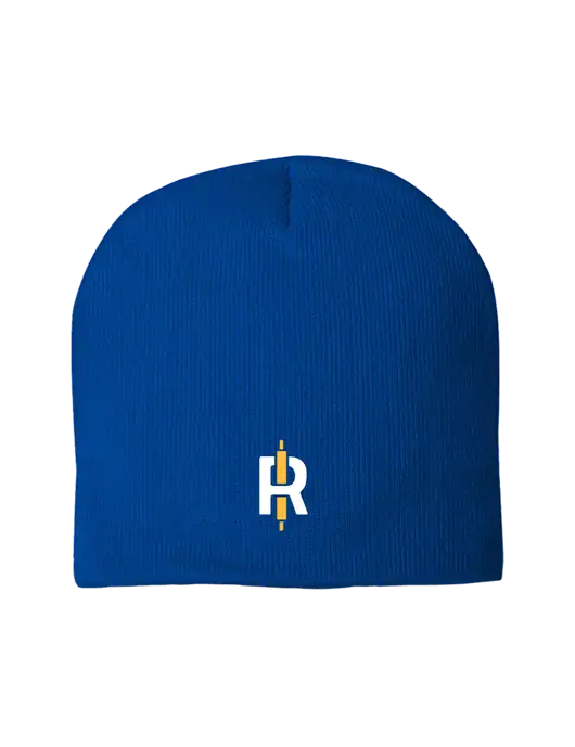 Solid Royal Element Knit Beanie w/Rise Baking Logo