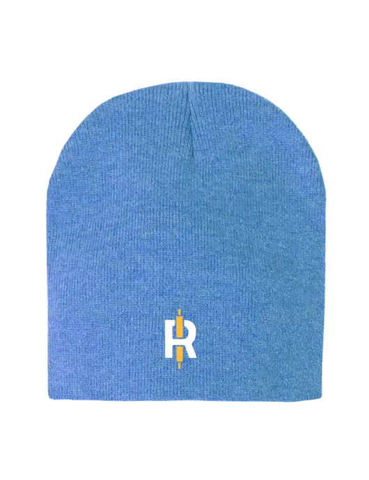 Royal Heather Element Knit Beanie w/Rise Baking Logo