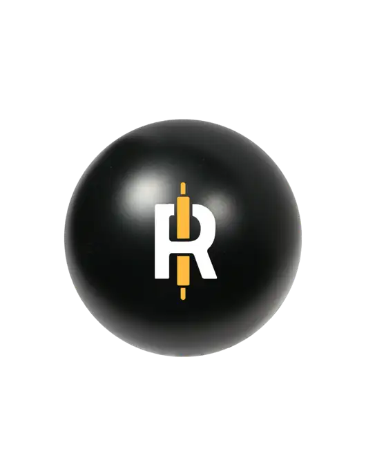 Black Stress Reliever Ball w/Rise Baking Logo