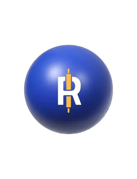 Dark Royal Blue Stress Reliever Ball w/Rise Baking Logo