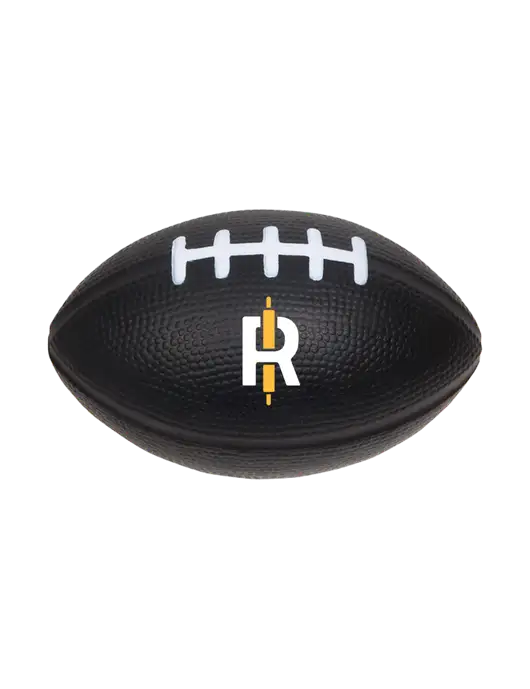 Black Stress Reliever Football w/Rise Baking Logo