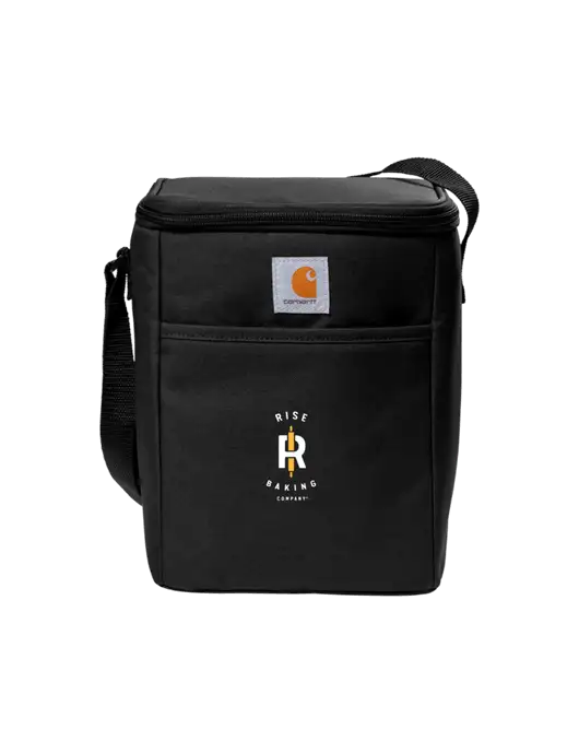 Carhartt Black Vertical 12-Can Cooler w/Rise Baking Logo
