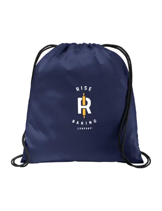 Drawstring  True Navy Cinch Pack w/Rise Baking Logo