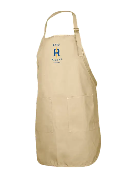 Full-Length Stone Apron With Pockets w/Rise Baking Logo